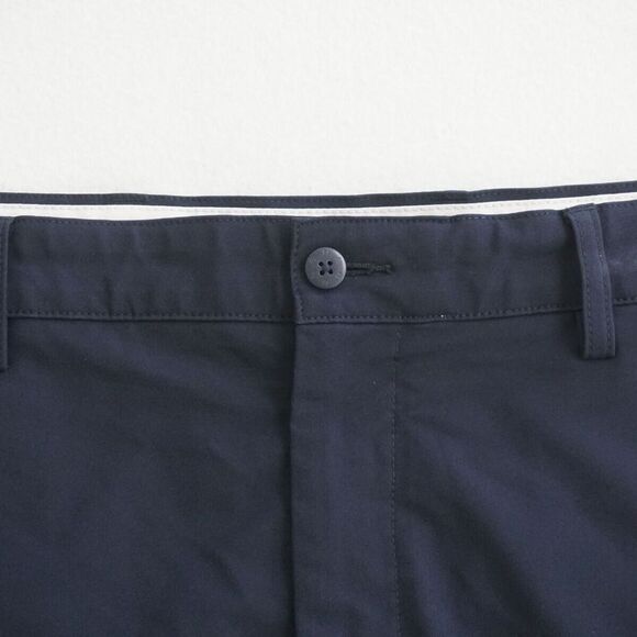 Footjoy Mens Golf Shorts Flat Front Zip Fly Navy Blue Polyester Size 34 - Picture 2 of 7